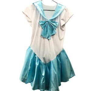 Sailor Moon Sailor Mercury Costume Womens S/M Blue Cosplay